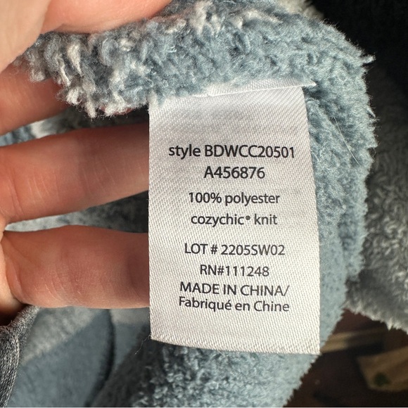 Barefoot Dreams Blue Stripe Cardigan Size Small Style BDWCC20501 Cozy Chic - Picture 4 of 6